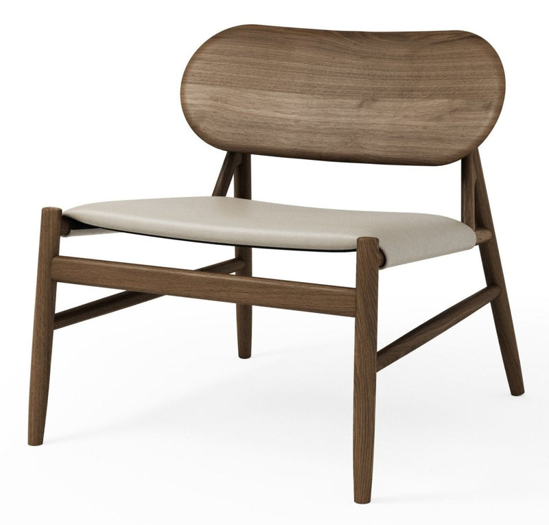 Ferdinand Lounge Chair - BRDR. Kruger - Chairs - Fumed Oak - Savanne Black Leather - HORNE