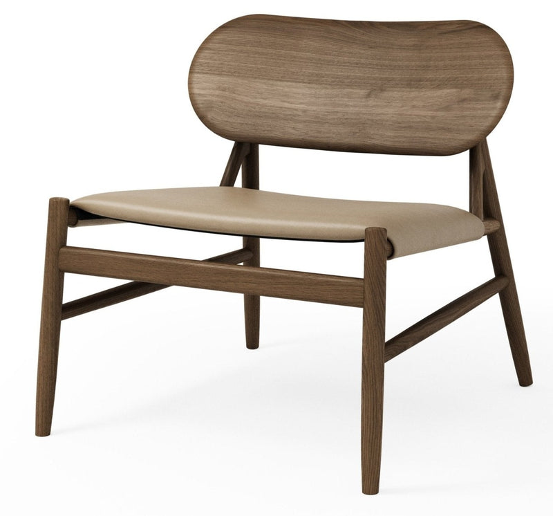 Ferdinand Lounge Chair - BRDR. Kruger - Chairs - Fumed Oak - Savanne Black Leather - HORNE