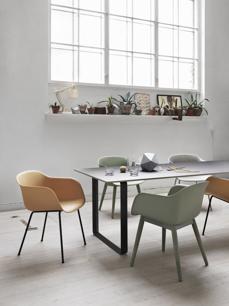 Fiber Armchair - Sled Base - Muuto - Chairs - Black Shell & Black Base - HORNE