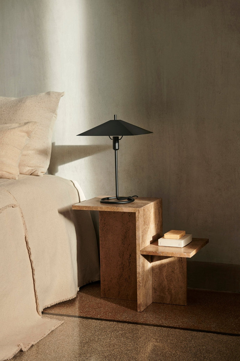 Filo Table Lamp - Square - Ferm Living - Tables + Desks - Black/ Black - HORNE