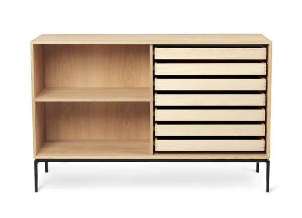 FK63 Standing Deep Bookcase - 1 Shelf & 7 Trays - Carl Hansen & Son - Shelving - HORNE
