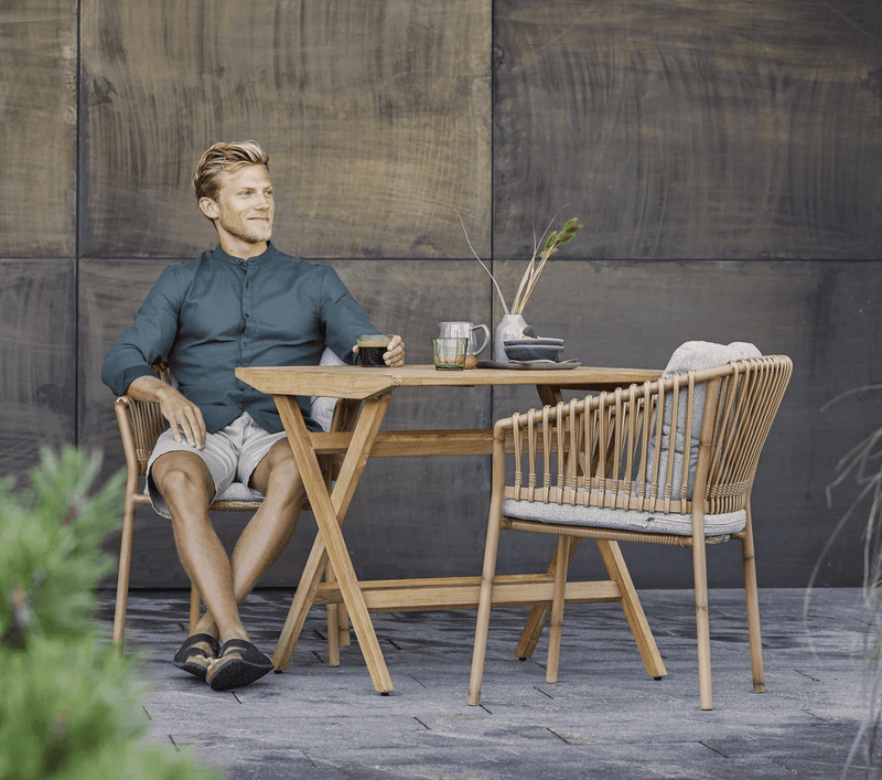 Flip Folding Table - Cane Line - Outdoor Furniture - Small - HORNE
