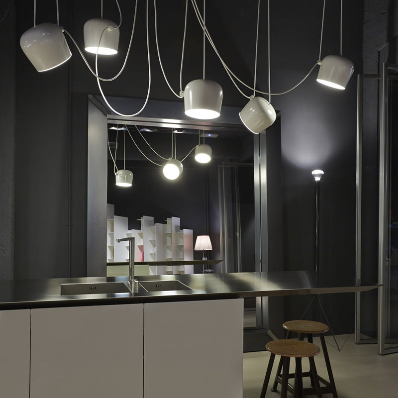 Flos AIM Multi - Pendant Canopy - Flos - Pendants - Black - HORNE