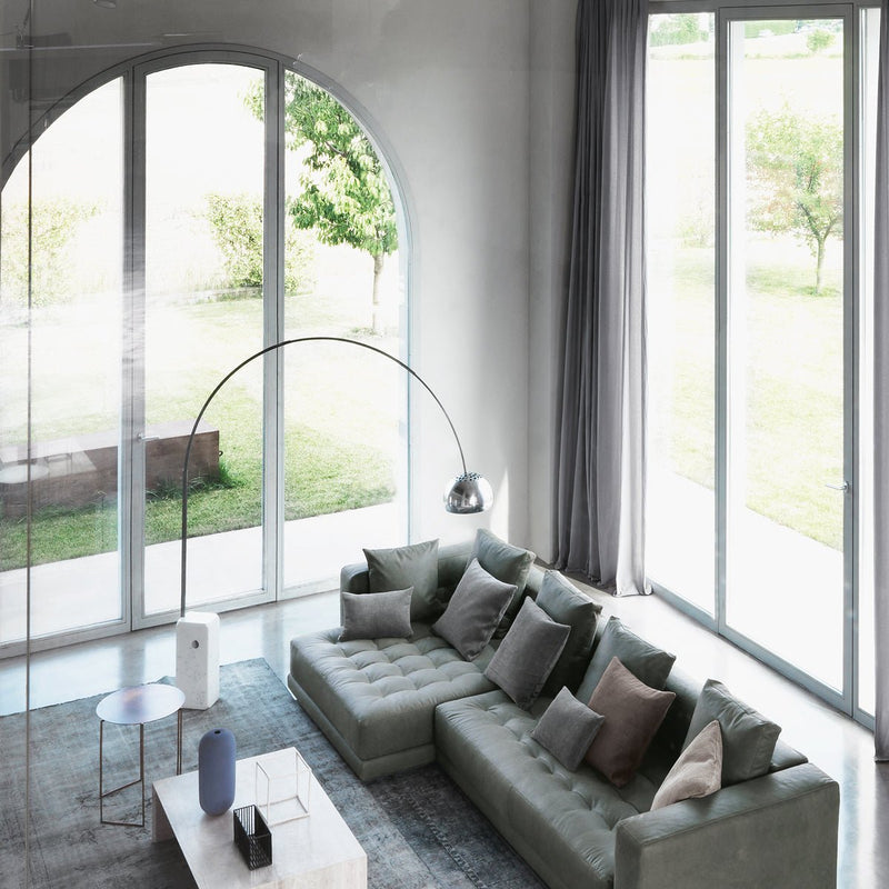 Horne Flos Arco Modern Arc Overarching Floor Lamp