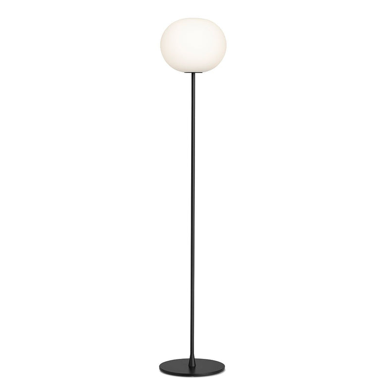 Flos Glo - Ball Dimmable Floor Lamp - Small/F1 - Flos - Floor Lamps - Matte Black - F1: 53.14