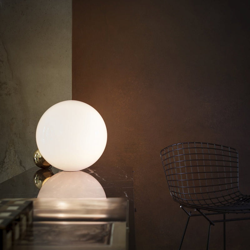 Flos Sphere Copycat Table Lamp - Flos - Table + Task - 24K Gold - HORNE