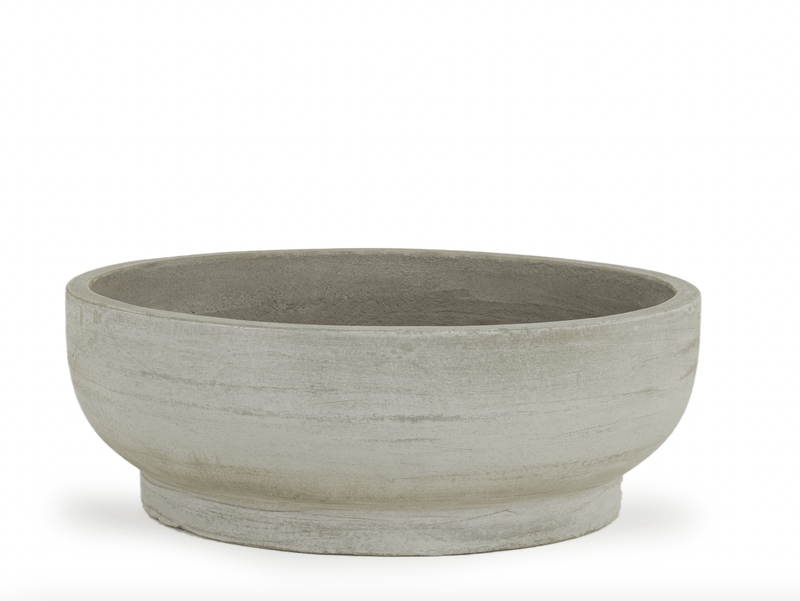 Footed Bowl Planter - Large - Hawkins New York - Planters - Fiber Cement - HORNE