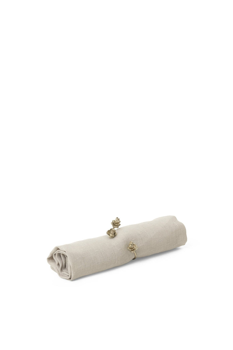 Forest Napkin Rings - Set of 4 - Ferm Living - Kitchen Tools - Brass - HORNE