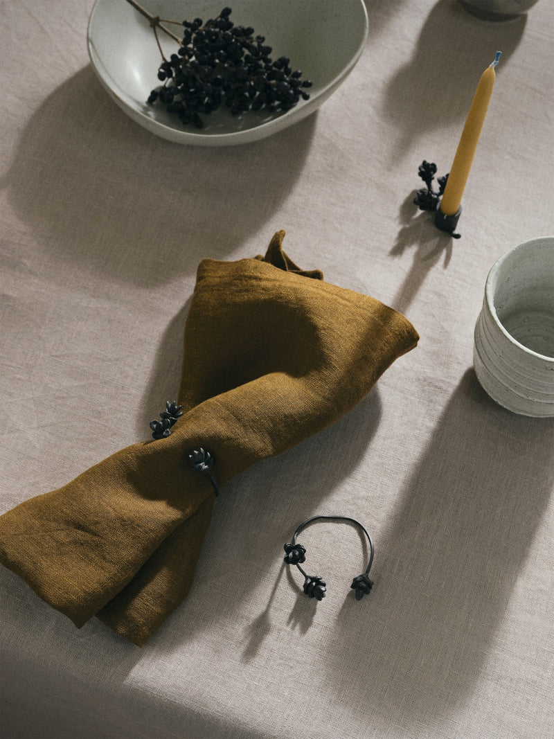 Forest Napkin Rings - Set of 4 - Ferm Living - Kitchen Tools - Brass - HORNE