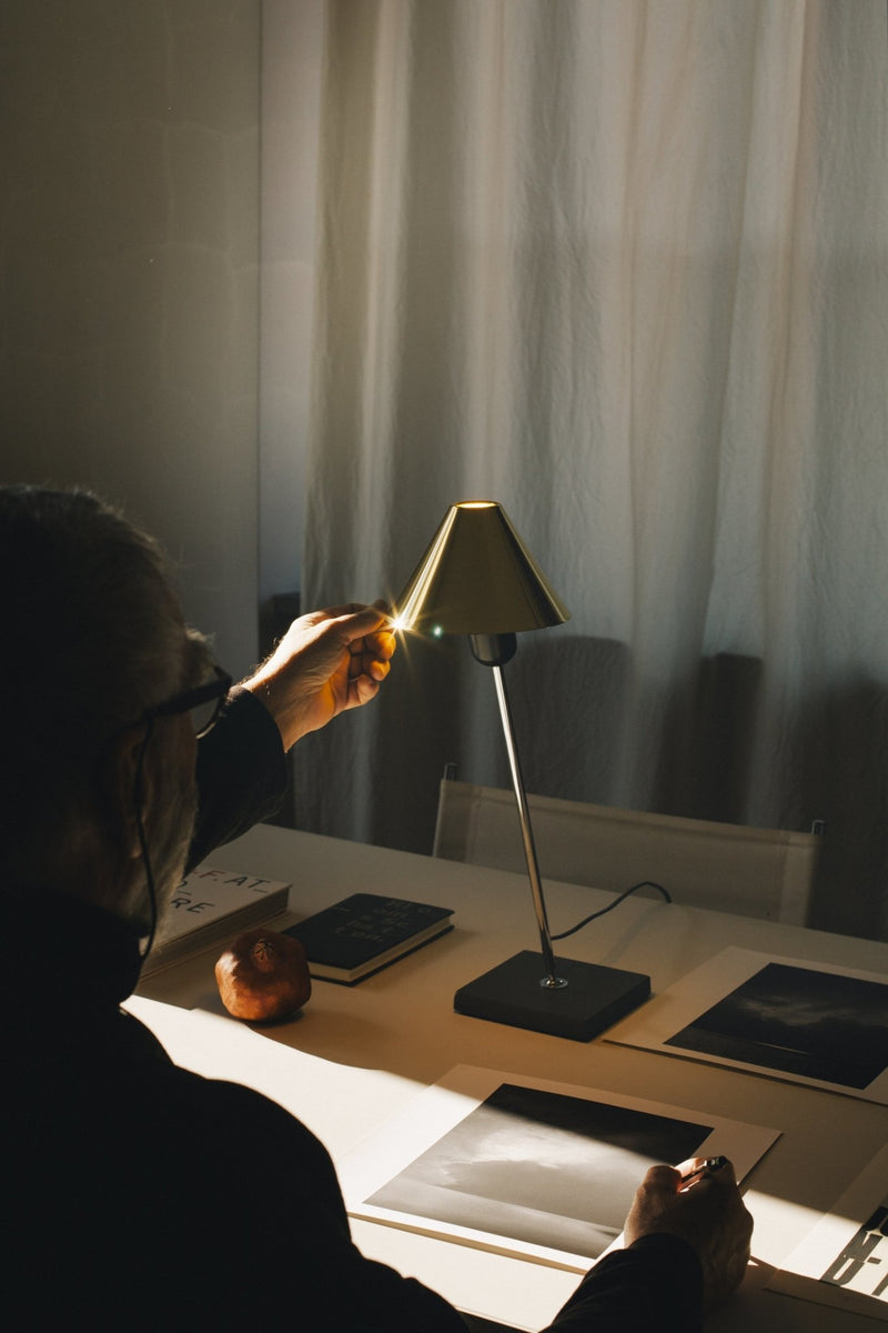 Gira Table Lamp - Santa & Cole - Table + Task - Brass - HORNE