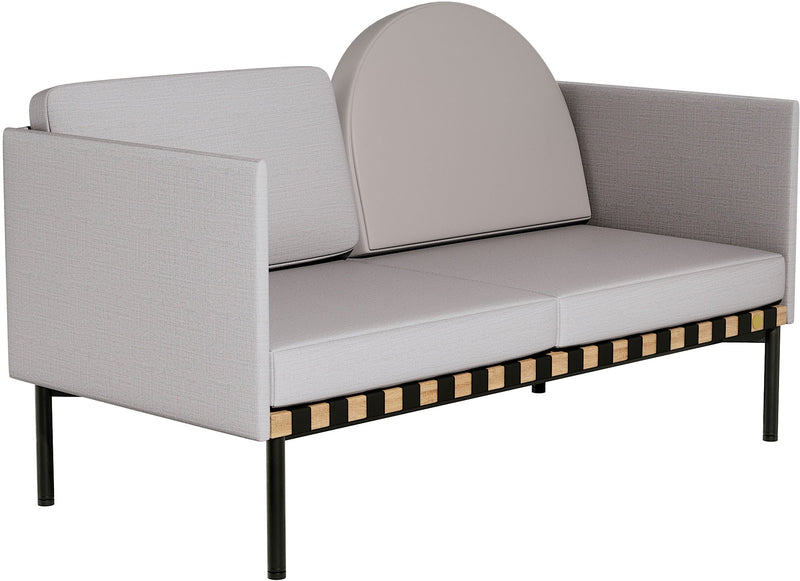 Grid 2 - Seater Sofa - Petite Friture - Sofas - Grey - Black - HORNE