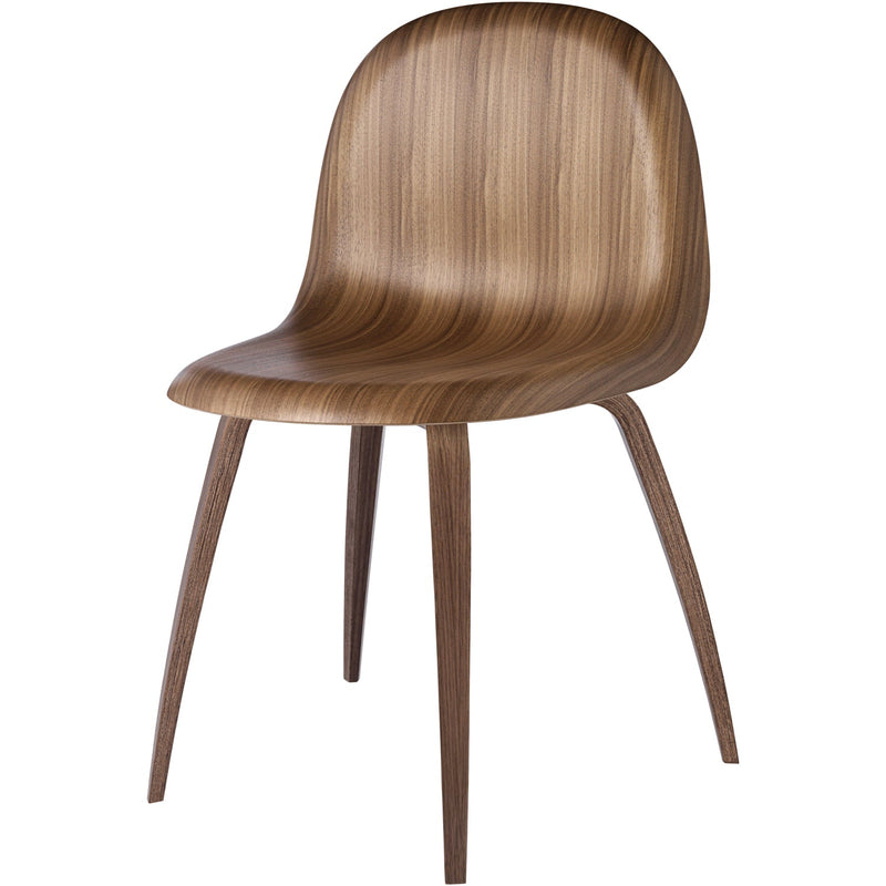 Gubi 3D Chair Wood Shell - Wood Base - Gubi - Chairs - Black Stained Beech - HORNE