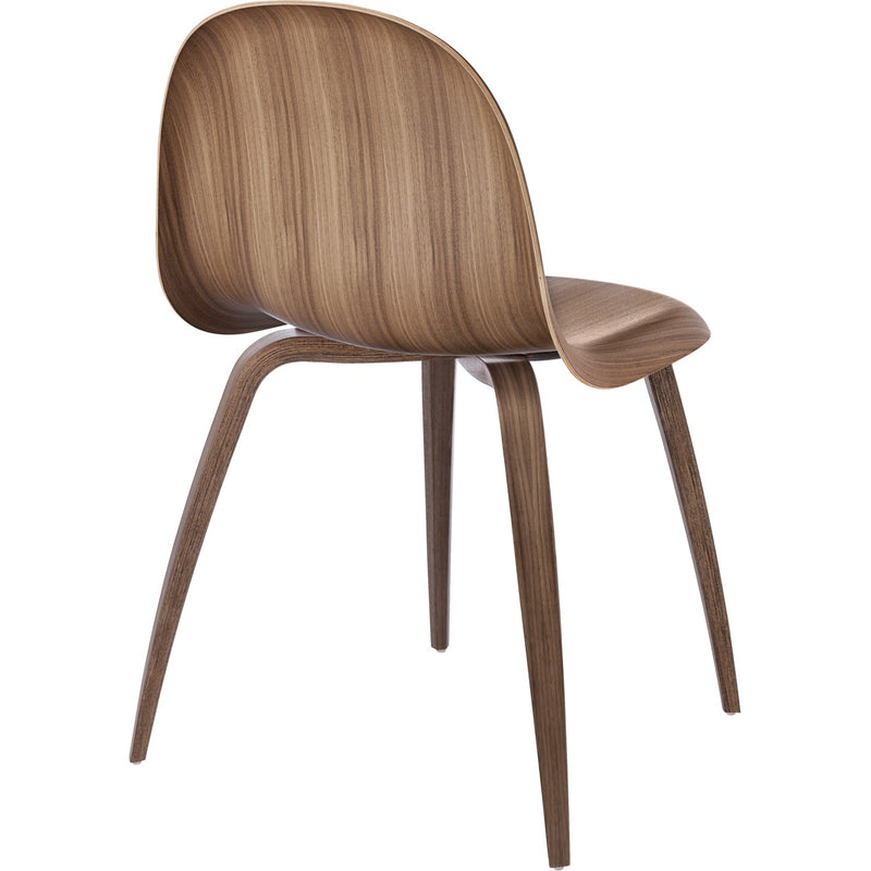 Gubi 3D Chair Wood Shell - Wood Base - Gubi - Chairs - Black Stained Beech - HORNE