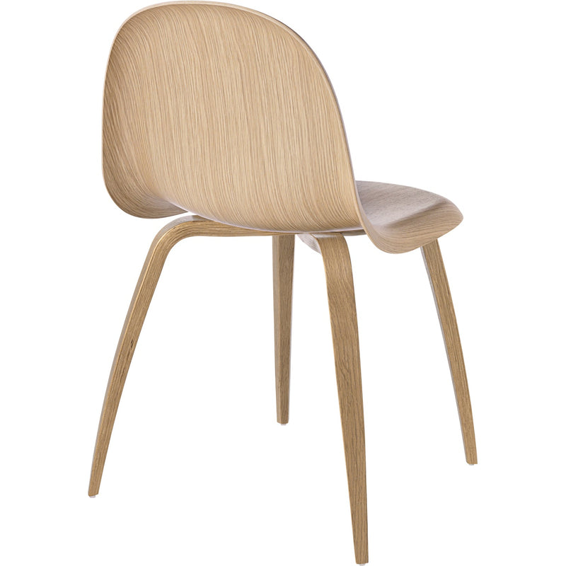 Gubi 3D Chair Wood Shell - Wood Base - Gubi - Chairs - Black Stained Beech - HORNE