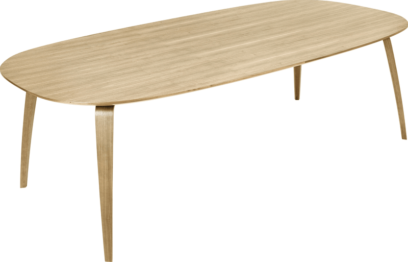 Gubi Dining Table Elliptical - Gubi - Tables + Desks - Black Stained Ash - HORNE