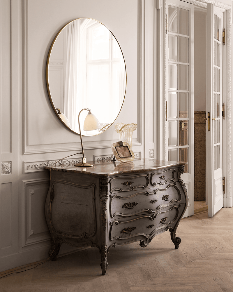 Gubi Round Mirror - Gubi - Mirrors - Black Brass - HORNE