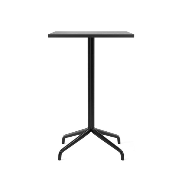 Harbour Column Counter Table - 24" x 28" with Feet - Audo Copenhagen - Tables + Desks - Black Oak Veneer - HORNE