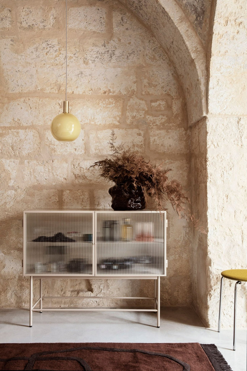 Haze Sideboard - Ferm Living - Storage + Organization - Black - Reeded - HORNE