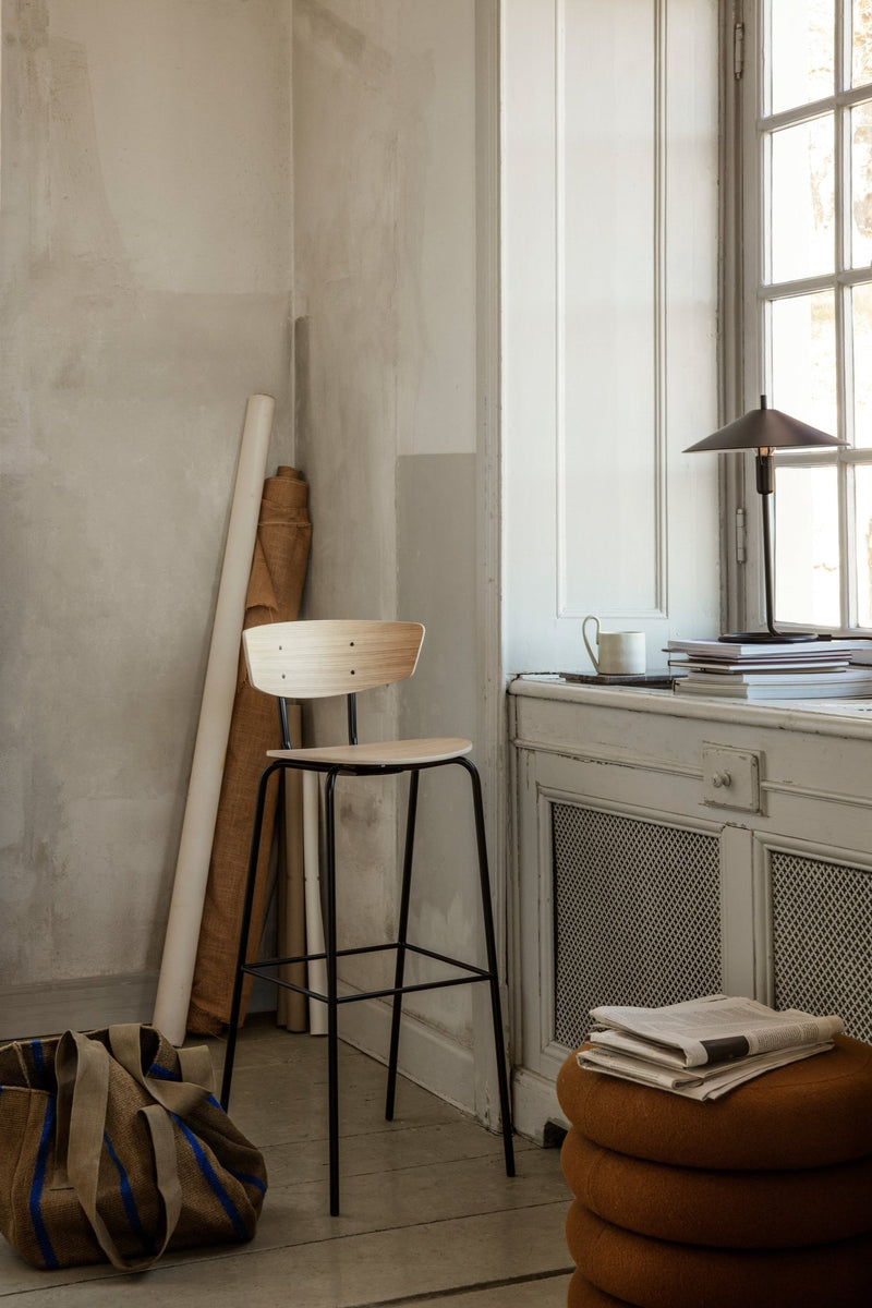 Herman Bar Chair High - Ferm Living - Chairs - Black - HORNE