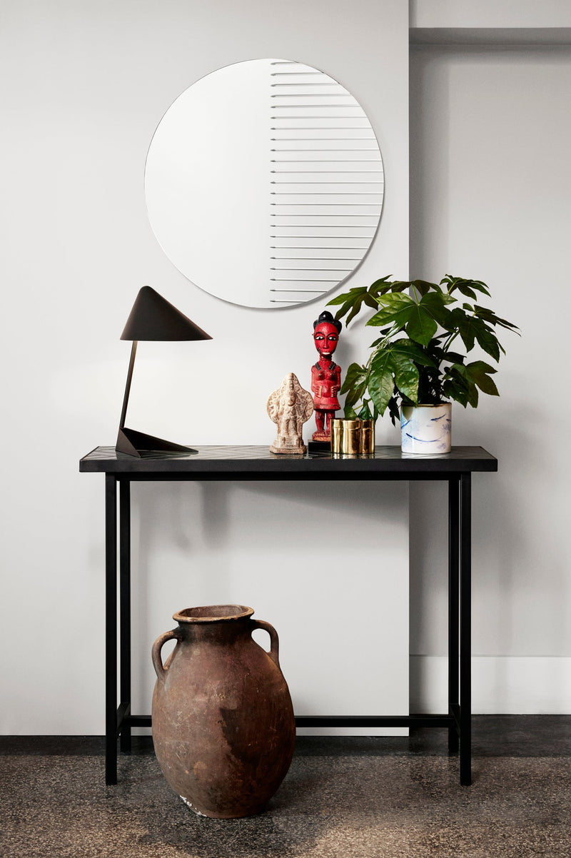 Herringbone Console Table - Warm Nordic - Tables - Black - HORNE