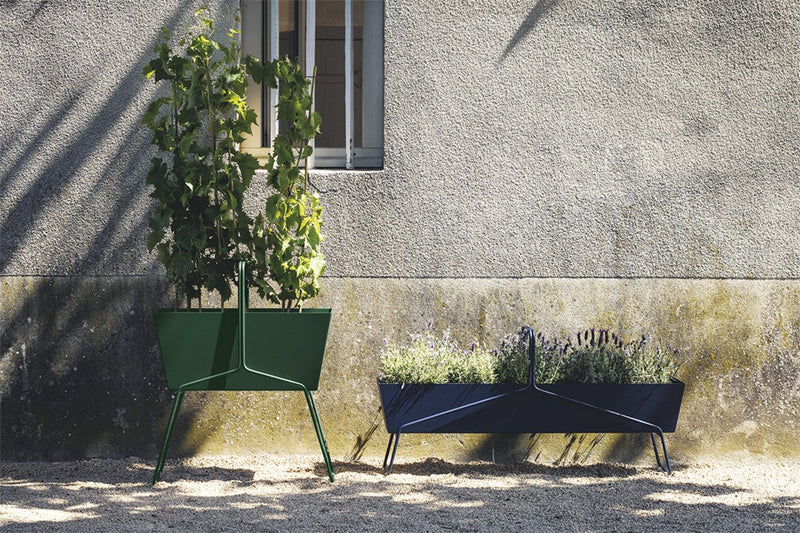 High Basket Planter - Fermob - Outdoor Furniture - Acapulco Blue - HORNE