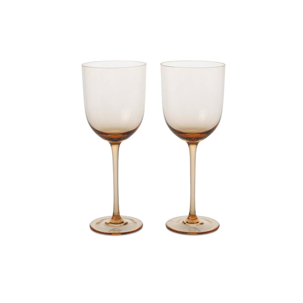 Host White Wine Glasses - Set of 2 - Ferm Living - Glassware - Blush - HORNE