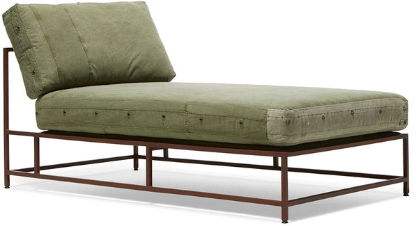 Inheritance Chair - Military Canvas Chaise Lounge