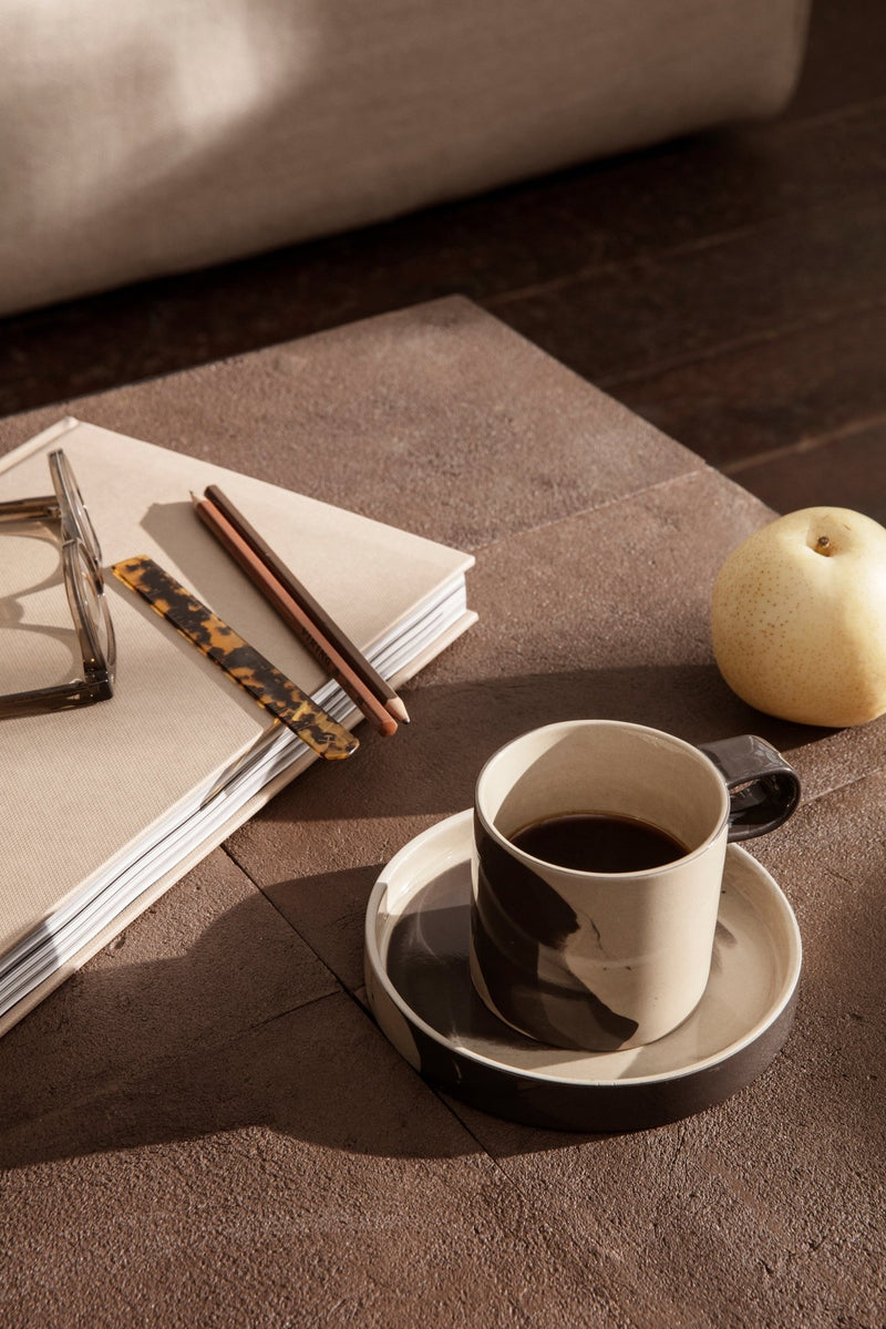 Inlay Cup with Saucer - Ferm Living - Coffee + Tea - HORNE