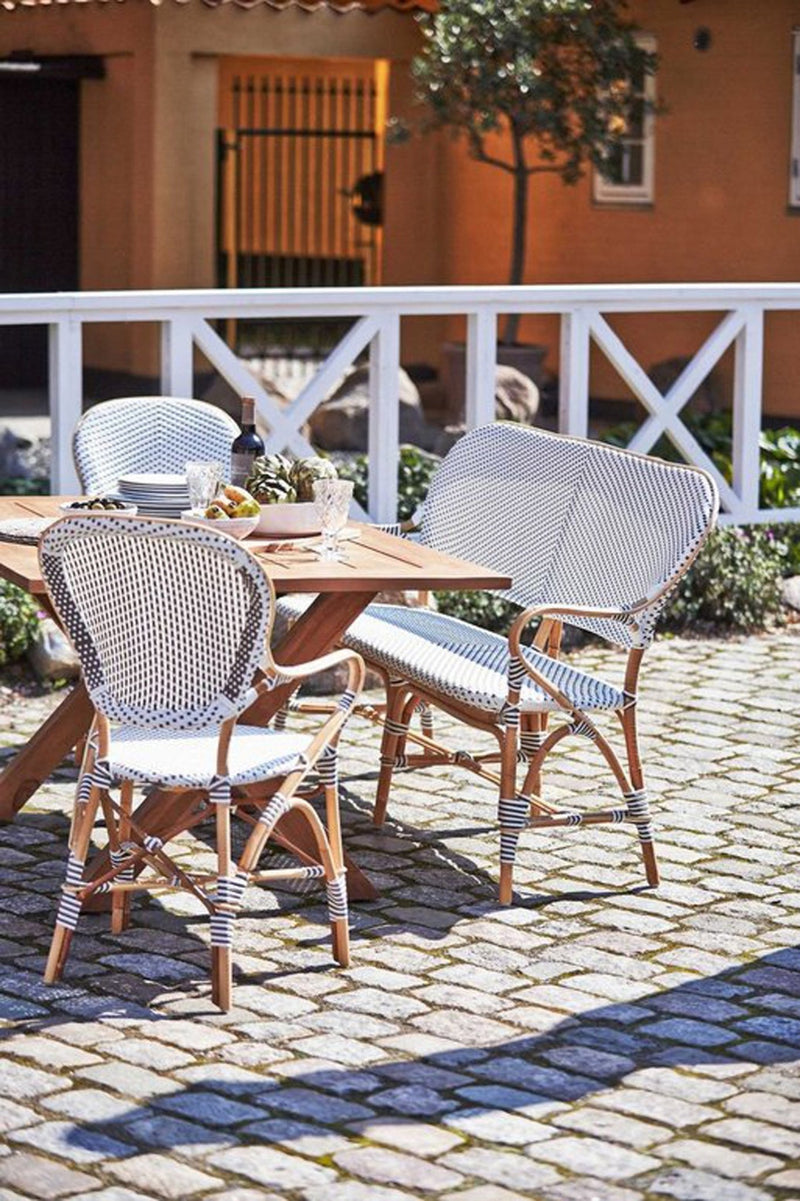 Isabell Arm Chair - Sika Design - Chairs - Cappuccino / White Dots - HORNE