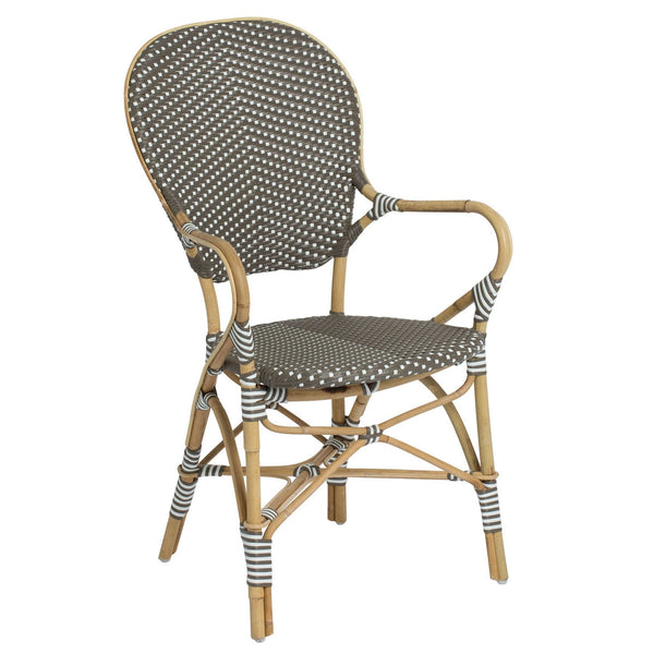 Isabell Arm Chair - Sika Design - Chairs - Cappuccino / White Dots - HORNE
