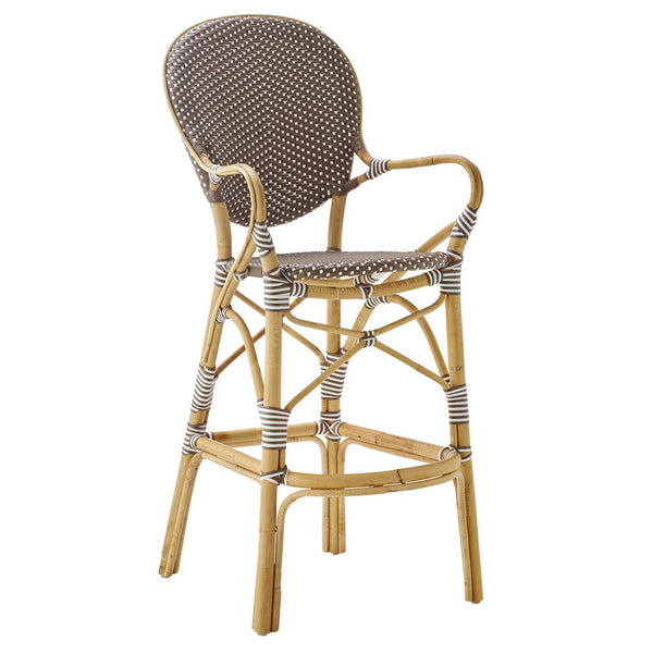 Isabell Counter Stool - Sika Design - Stools + Benches + Ottomans - Cappuccino / White Dots - HORNE
