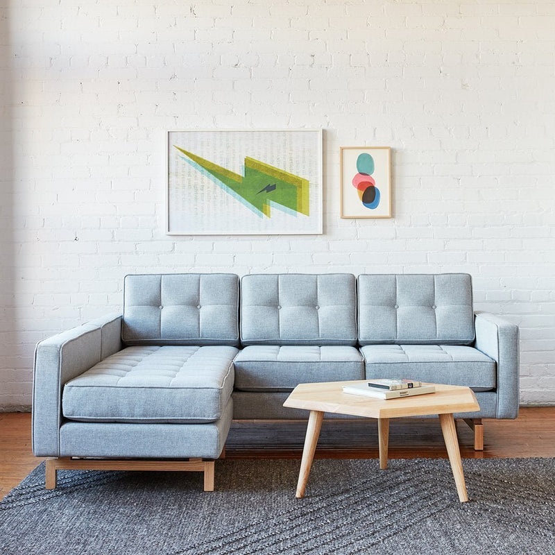 Jane 2 Loft Bi - Sectional - Gus* Modern - Sofas - Bayview Silver - Walnut - HORNE