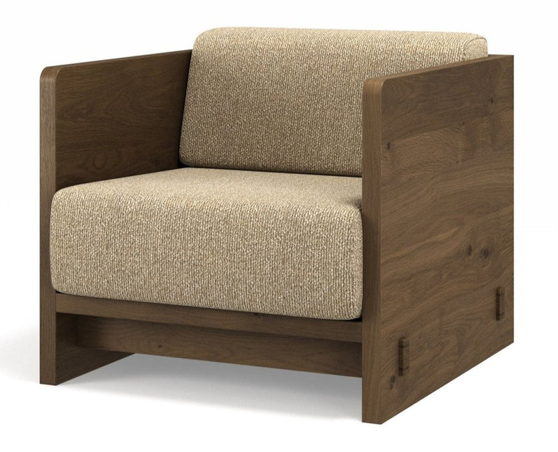 Karm Lounge Chair - BRDR. Kruger - Chairs - Fumed Oak - Hallingdal Grey 0113 - HORNE