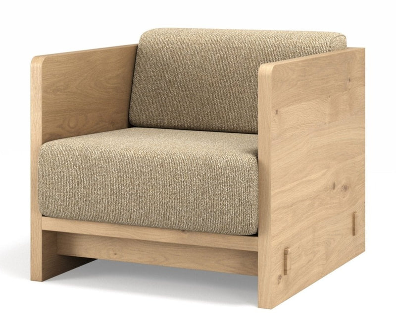 Karm Lounge Chair - BRDR. Kruger - Chairs - Fumed Oak - Hallingdal Grey 0113 - HORNE