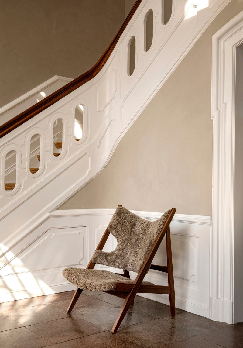 HORNE Sheepskin Knitting Lounge Chair