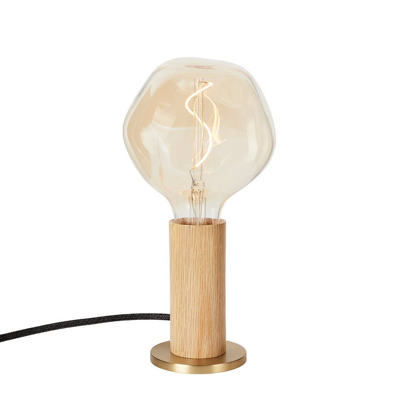 Knuckle Table Lamp - Tala - Oak - w/ Sphere IV Bulb - HORNE
