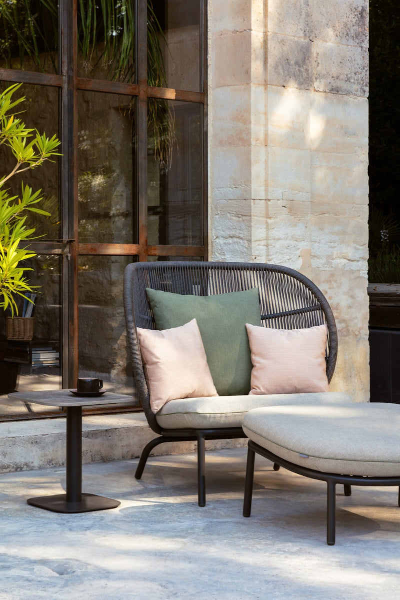 Kodo Footrest - Vincent Sheppard - Outdoor Furniture - Fossil Grey - HORNE
