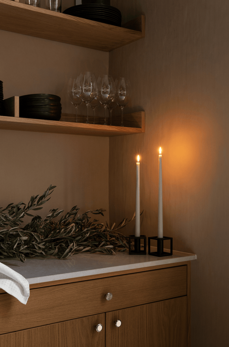 Kubus 1 Candle Holder - Audo Copenhagen - Candle Holders - Black - HORNE