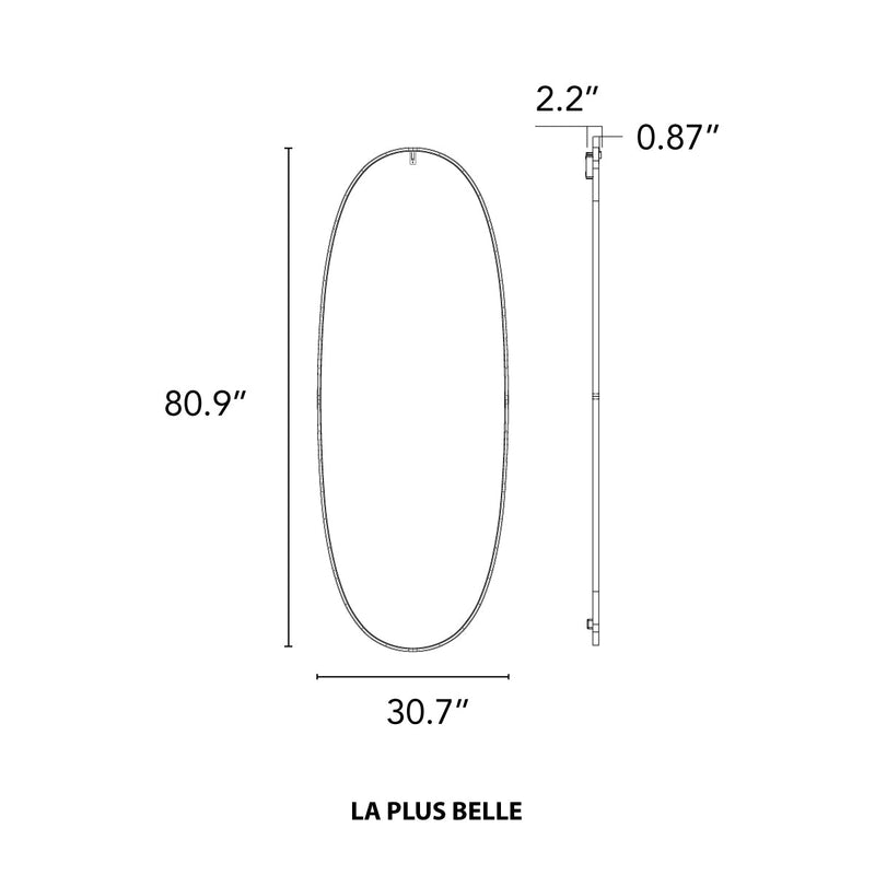 La Plus Belle Mirror - Flos - Mirrors - Bronze - HORNE