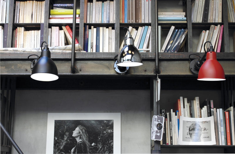 Lampe Gras N°304 Wall Lamp - DCW Editions - Wall Sconces - Switch on Base - Black - HORNE