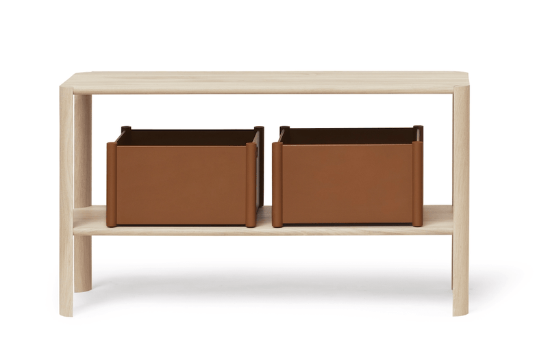 Leaf Shelf 1x2 - Form + Refine - Shelving - Natural Oil Oak - HORNE