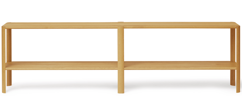 Leaf Shelf 2x2 - Form + Refine - Shelving - Natural Oil Oak - HORNE