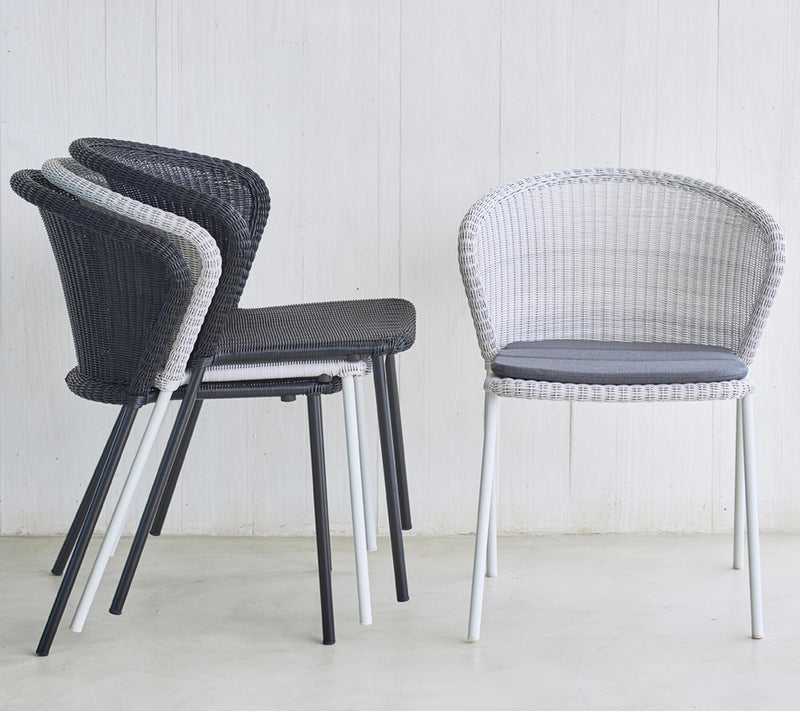 Lean Chair - Cane Line - Outdoor Furniture - Black - No Cushion - HORNE