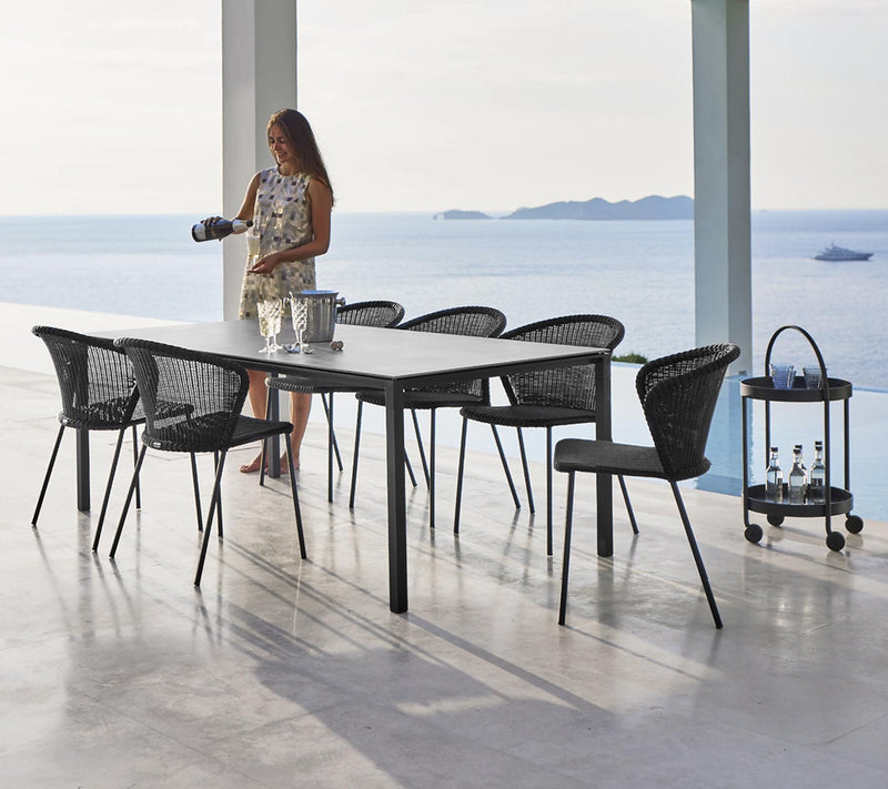 Lean Chair - Cane Line - Outdoor Furniture - Black - No Cushion - HORNE