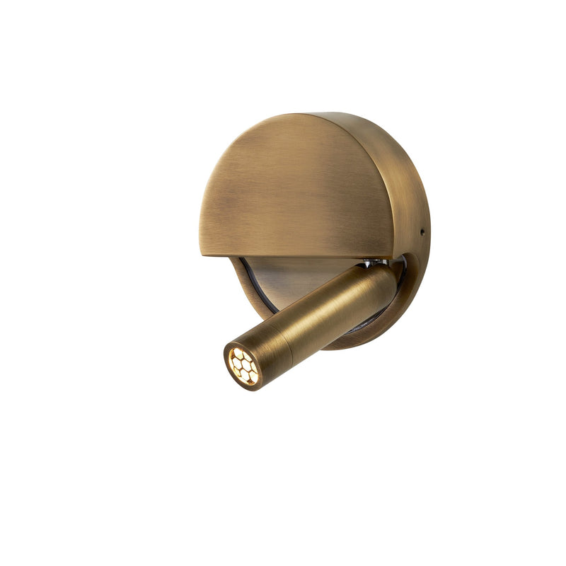 Ledtube Wall Light - Surface Mount - Marset - Wall Sconces - Aluminum - Left Mount - light swivels on left side - HORNE