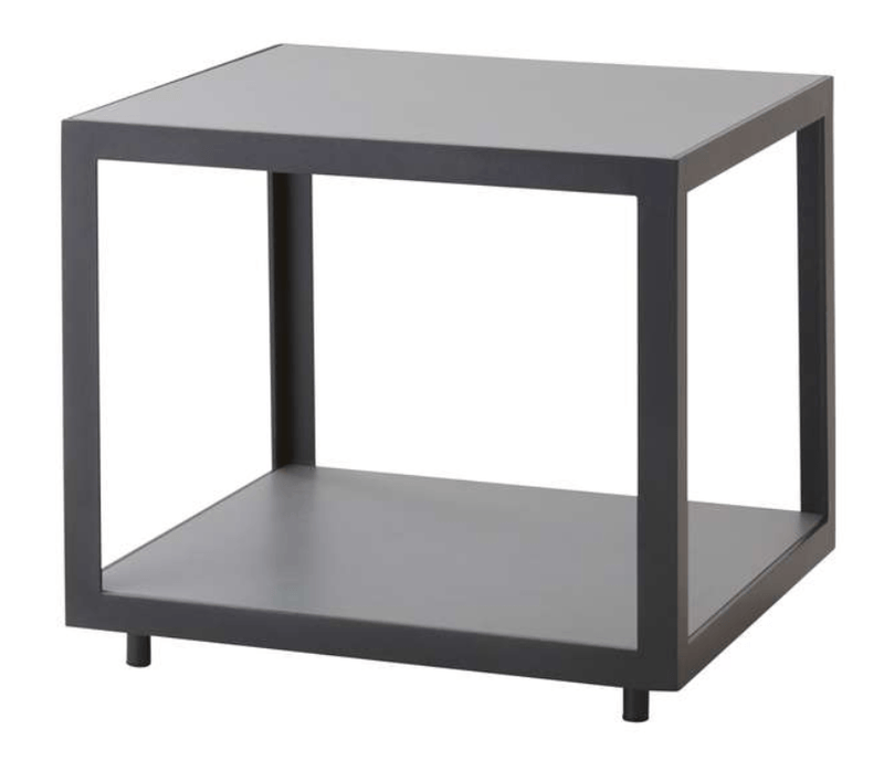 Level Coffee Table - Small - Cane Line - Outdoor Furniture - Lava Grey - Teak - HORNE