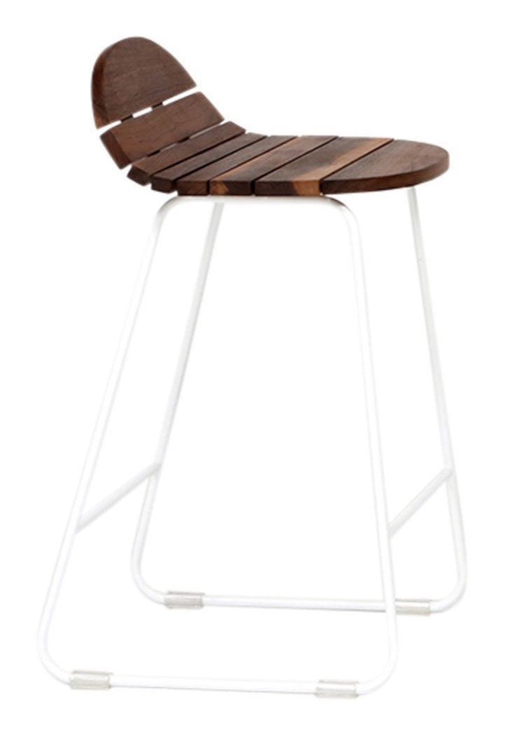 Ligeti L2 Stool - Artless - Stools + Benches + Ottomans - Solid Walnut - Matte Black - HORNE