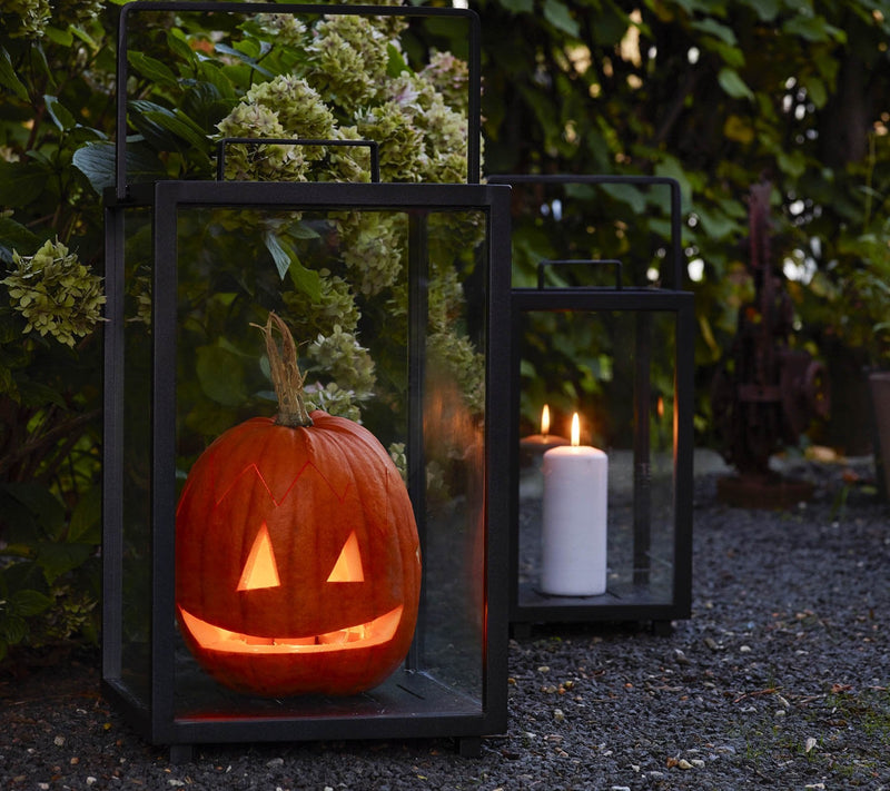 Lighthouse Lanterns - Aluminum - Cane Line - Candle Holders - Rectangular - Lava Grey - HORNE