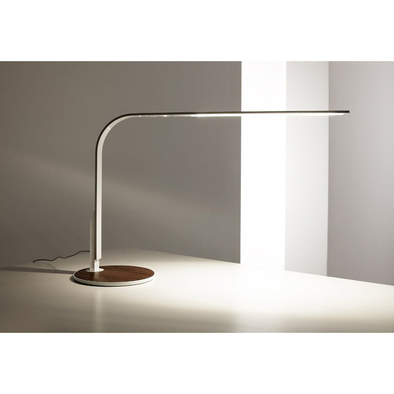 LIM360 Table + Task Lamp - Pablo Designs - Table + Task - White w/ Silver Insert in Base - HORNE