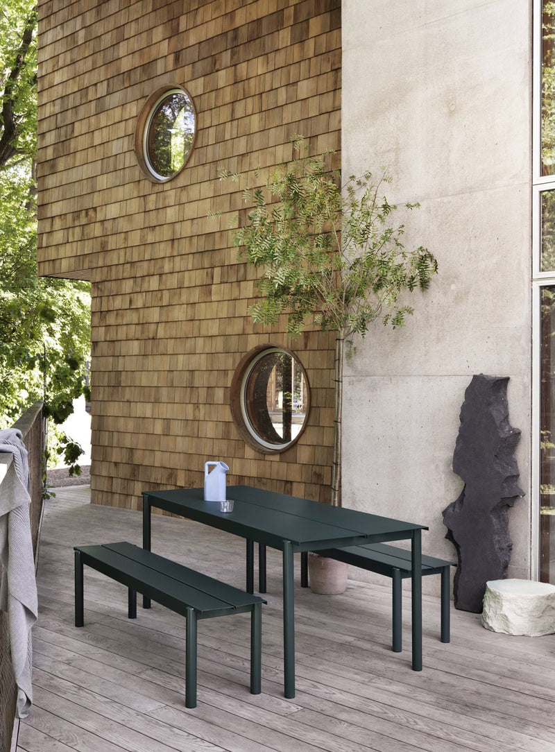 Linear Steel Bench - Muuto - Stools + Benches + Ottomans - Small - Black - HORNE